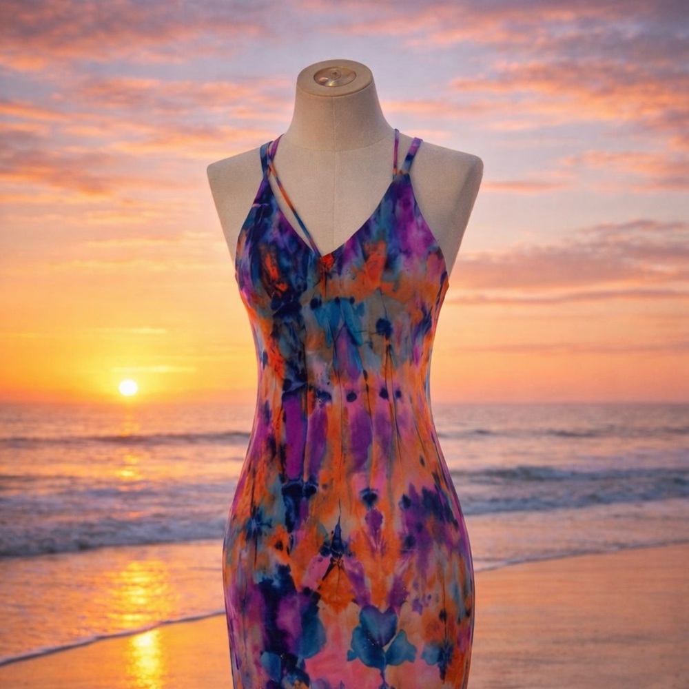 Cute colorful NTW fashion nova dress size S